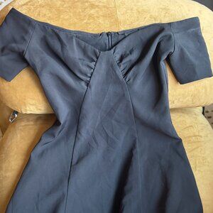 NBD Off Shoulder Mini Black Dress XS